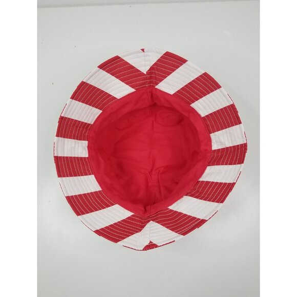 American Flag Bucket Cap Hat Stars and Stripes In Red White - Picture 5 of 5